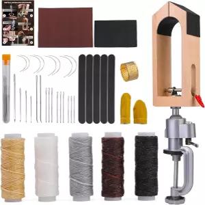 가죽 스티칭 포니 클램프 나무 재봉 360 회전 가능 DIY 핸드 클램핑 범용