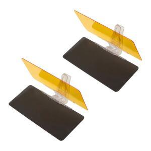 ZIMISI 2PCS 차량용 선바이저 익스텐더, 안전 운전을 위한 2인치 HD 주야간 안티글레어 고글, 조절 가능한 앵글 바이저 익스텐더 선 블로커, 대부분의 차량을 범용 액세서리