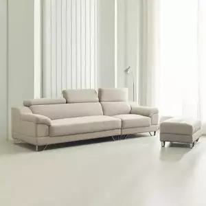 리젠우드H 씨루이 아쿠아 패브릭 4인 소파 스툴 세트