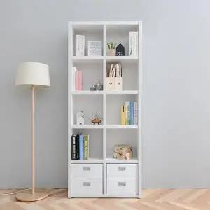 SJ가구 로잔느 800 서랍 5단 책장