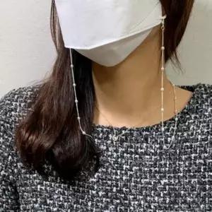 비즈 포인트 마스크줄 스트랩 마스크 아기마스크 진주 마스크끈 체인