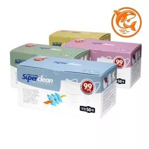 (KF80 덴탈형 KF80 벌크형-대)호흡기 보호 방지 마스크 50매 통기성 일회용 마스크 안전