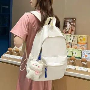 [하프클럽/]새학기 수납 좋은 빅수납 스트링 기본 백팩 학생가방Y