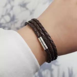 [라일리쥬얼리] Rly PU 가죽 로프 팔찌 밴드팔찌 가족팔찌 심플팔찌