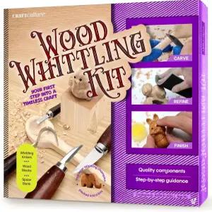 우드 휘틀링 키트 - 목재 조각 도구 공예품 부활절 독특한 선물 틴 보이 여성을 위한 생일 디어 성인 소년