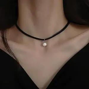 [라일리쥬얼리] Rly 미니 진주 초커 목걸이 레이어드 여성 심플 패션