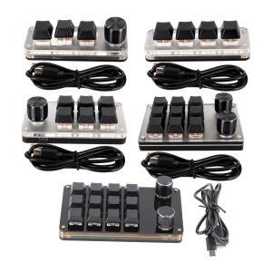 호환 빨간색 스위치 매크로 키보드 플러그 앤 플레이 손잡이 Windows 용 데스크탑 PC 용 USB 미니 키패드 OS X 용 Linux 용 vista