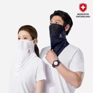 몽크로스 쿨링 메쉬 스포츠마스크 UV 자외선차단 냉감 안면마스크 스포츠용 골프 등산 자전거