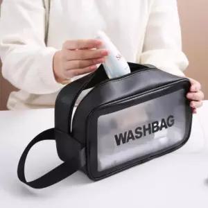 [라일리] Rly 방수 파우치 중형 세면백 물놀이 투명 기숙사 목