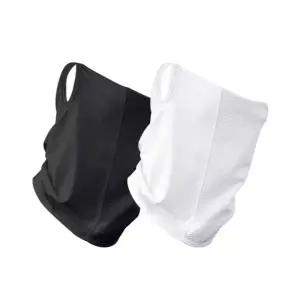 ( )자외선 차단 쿨 마스크 화이트+블랙 스포츠마스크 얼굴햇빛가리개 냉감소재 골프마스크