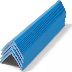 벽 모서리 보호대 4팩 1.57x1.57x23.62x0.12인치 PVC 양면 방지 가정용 유치원용 두께-3mm 0.12인치