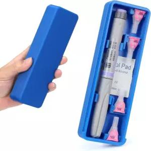 오젬픽/GLP-1 펜용 던박스 인슐린 여행용 케이스 샤프 디스펜서가 내장된 휴대용 냉장고 및 친화적 파란색