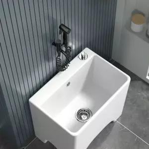 세라믹 대걸레개수대 발닦는세면대 세족대 수조 세면기 걸레 발코니 세정