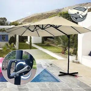 카페파라솔 접이식 감성 전원주택 테라스 야외용 대형 그늘막 옥상 정원 튼튼한 휴식용 가든yza749