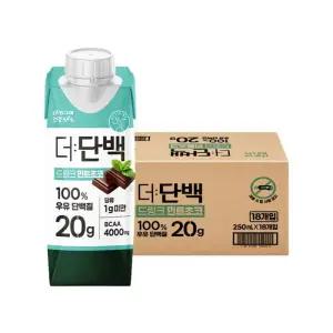 [빙그레] 더단백 드링크 민트초코 250ml 18팩
