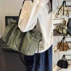 스트링 백팩 남녀공용 캐주얼 포켓 크로스 숄더백 커플크로스백 학원가방