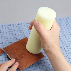호환 직경 5cm, 길이 14cm의 나일론 막대 수제 DIY 가죽 제품 칼 금형, 타공 도구, 망치