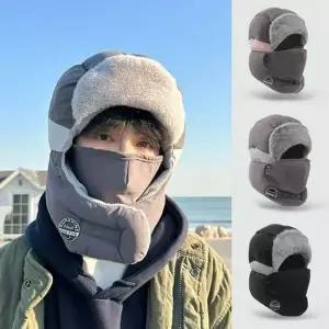 마스크모자세트 털모자 라이더 라이딩 자전거 방한 마스크 세트