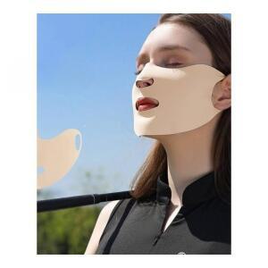 차단 구멍 입체 빅사이즈 실크마스크 밀크티 코 뚫린 골프 마스크 선스크린 입 XKZ51 자외선