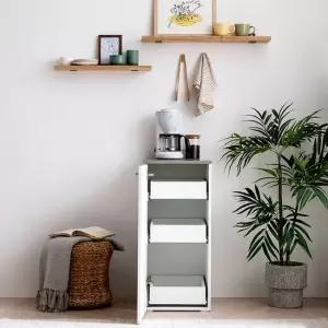 라샘 3단 팬트리장 수납장 슬라이딩 다용도 틈새 주방 서랍장