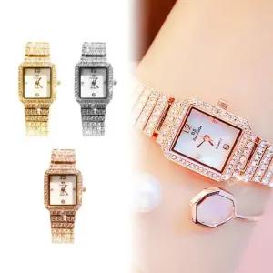 사각스틸 라운드 체인 시계 시계선물 20대시계 큐빅시계 손목시계 사각시계 스퀘어시계