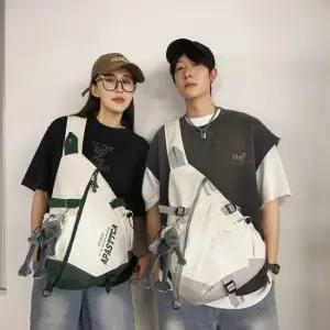 빅사이즈 배색 크로스바디백 바디백 스포츠백 여자 빅사이즈슬링백 남성메신저백