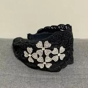 블랙 볼드 헤어밴드 큐빅 머리띠 악세사리 반다나 리본헤어밴드 에스닉패턴 명품머리띠