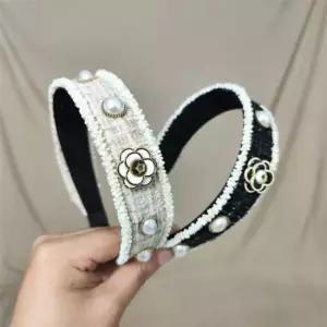 진주 헤어밴드 여자 멋스러운 트위드 머리띠 벨벳머리띠 여자친구선물 화려한머리띠