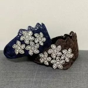 큐빅 와이드 머리띠 한국 여성 특이한 헤어밴드 반다나 리본헤어밴드 명품머리띠