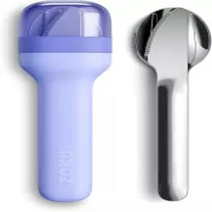 조쿠 포켓 식기 세트 파란색 스테인리스 포크 나이프 숟가락 둥지 여행 학교 직장 닉 캠핑 및 야외 가정용