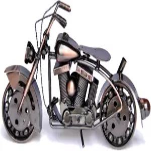 트레비스키 메탈 모터사이클 조각 구리 소프트테일 - 아빠 남자 또는 바이커 애호가를 위한 빈티지 스크랩