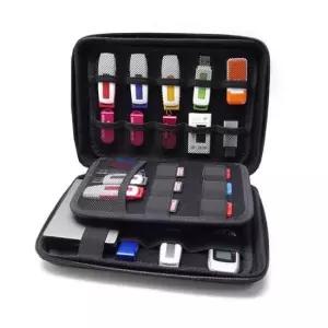 GDM 다용도 하드 케이스 PU가죽 파우치 IT 가방