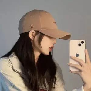 영문 자수 볼캡 모자 데일리 메탈버클조절 4컬러 여성