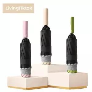 거꾸로 3단자동 암막 UV차단 106cm 야광 반사 우산