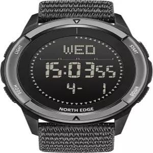 노스 엣지 전술 생존 시계 남성 군용 여성 디지털 손목 아웃도어 스포츠 만보미터 나침반 칼로리 내구성