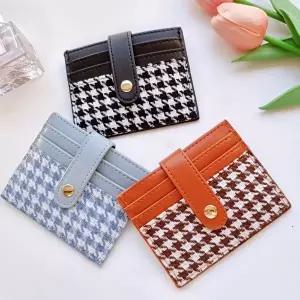 카드 여성용 하운드 슬림한 똑딱이 카드지갑-WFNTWX3