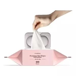 고품질 티슈 일회용 휴대용 대용량 가정용 여행용 청소 두꺼운 아기 100매 캡형 깨끗한물티슈 WFNSUVN