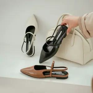 소보제화 베인드 스틸레토 메리제인 슬링백 플랫슈즈 1cm 940108