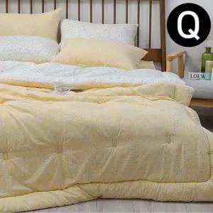 모달 차렵이불 베개커버세트 퀸 Q 옐로우 퀸이불베개세트