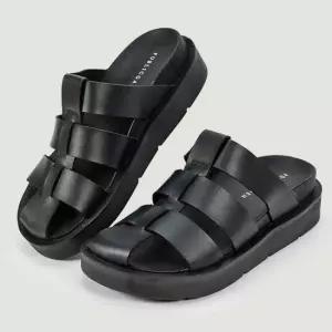 와이드 스트랩 남자 슬리퍼 편안한 데일리 캐주얼 남자슬리퍼 여름슬리퍼 인조가죽슬리퍼