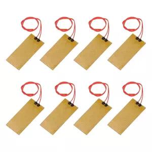 MECCANIXITY 8pcs 히터 필름 히팅 플레이트 30W 24V 폴리이미드 히트 패드 접착 PI 소자 100mmx45mm 일정