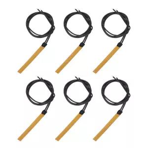 MECCANIXITY 6pcs 히터 필름 히팅 플레이트 2.9W 3.7V 폴리이미드 히트패드 접착 PI 소자 41mmx8mm 일정