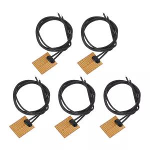 메카닉스티 5pcs 히터 필름 히팅 플레이트 2.8W 5V 폴리이미드 히트 패드 접착 PI 소자 25mm x 일정 온도용