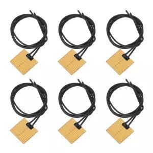 MECCANIXITY 6pcs 히터 필름 히팅 플레이트 4.2W 5V 폴리이미드 히트 패드 접착 PI 소자 32mm x 일정