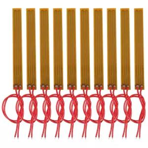 JUZITAO 10pcs 10mmx93mm 필름 히터 플레이트 접착 패드 PI 발열체 12V 12W 스트립 폴리이미드