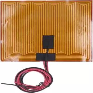 150°C 7.9 x 7.9인치 필름 히터 플레이트 접착 패드 PI 발열체 스트립 폴리이미드 DC24V 150W 파이프용