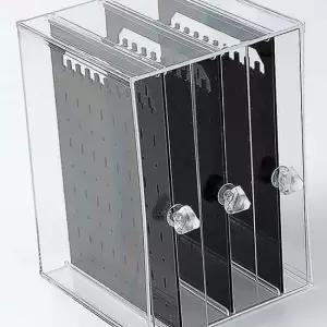 투명 목걸이 보관함 블랙 귀걸이 케이스 소품 귀 악세사리