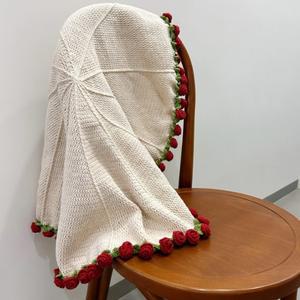 호환 새로운 DIY 장미 꽃다발 담요 수제 꽃다발 담요 크로 셰 뜨개질 짠 담요 교체 꽃다발 크리 에이 티브 선물 수제