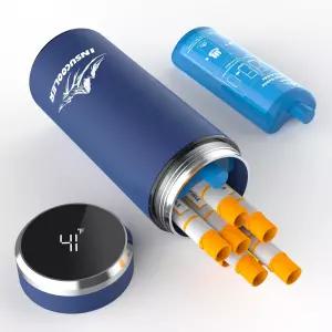 인수쿨러 인슐린 여행 케이스 TSA 승인 3-7 펜용 48시간 냉각 의약품 안전한 위한 디지털 온도 디스플레이