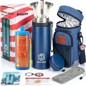 인슐린 쿨러 여행 케이스 TSA 승인 7펜용 초대형 단열 설계 무게 2파운드 장거리 시 약물을 48시간 동안